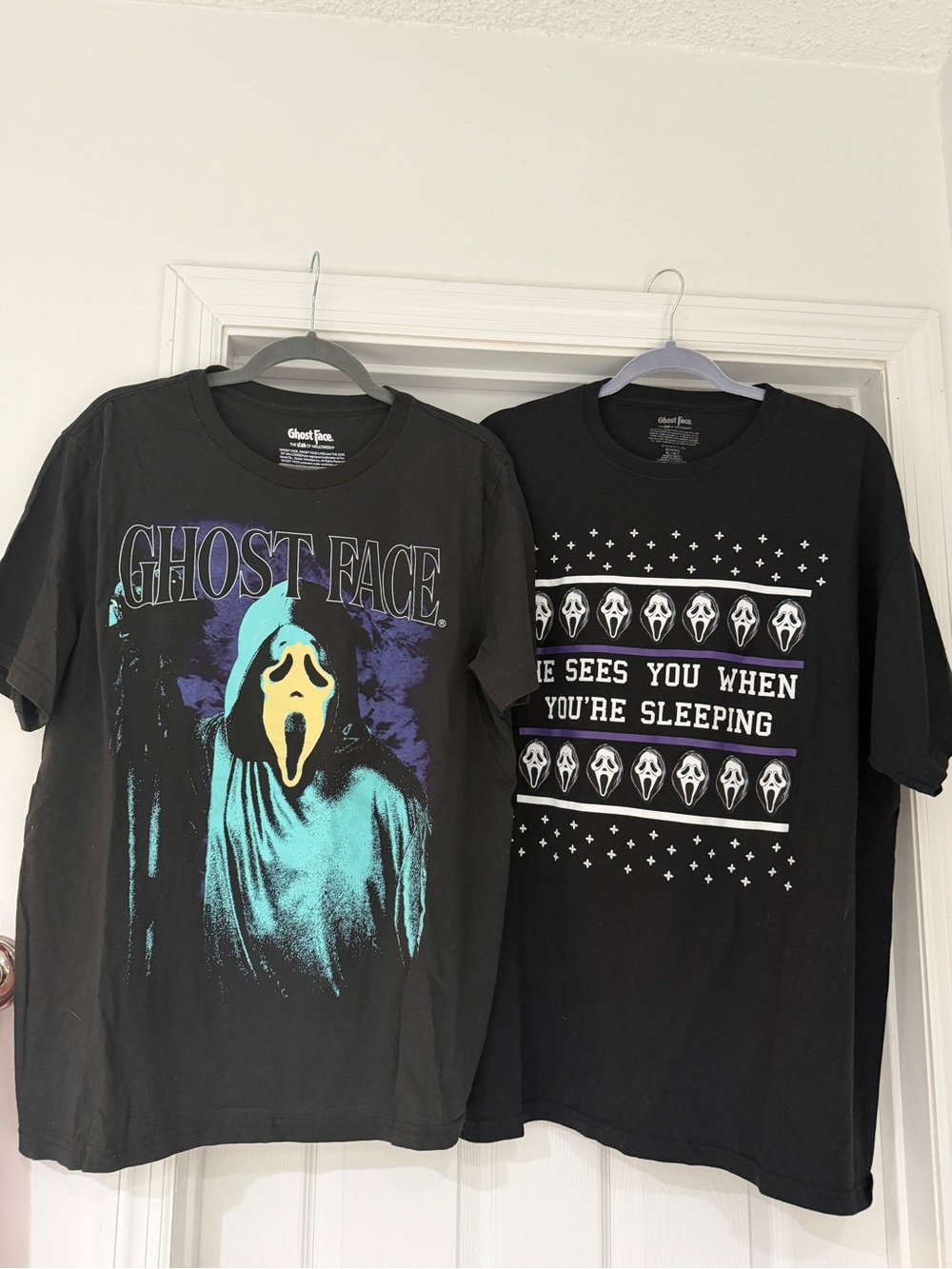 2 PCS Ghost Face XL t-shirt bundle EUC